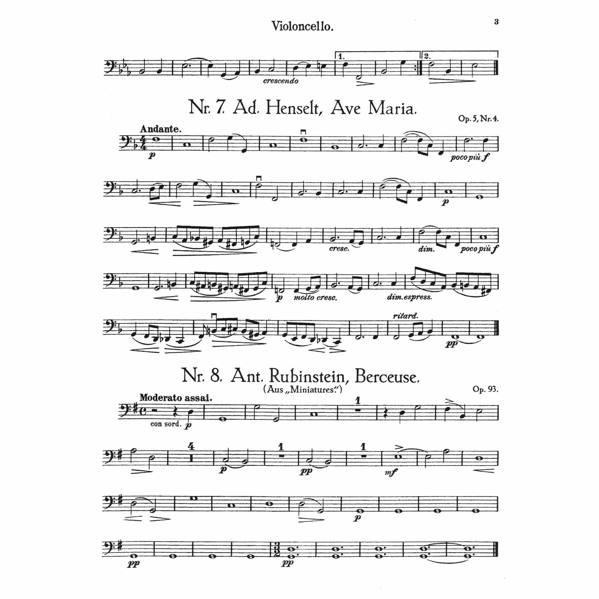 Sample: Vol. 3, Cello (Pg. 3)