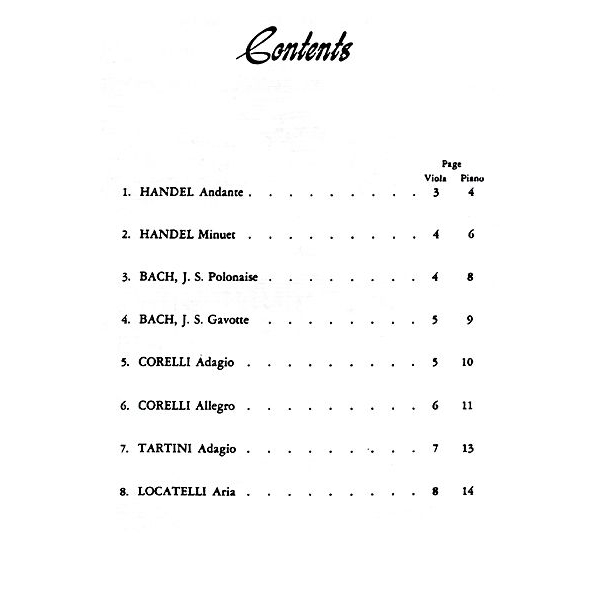 Table Of Contents