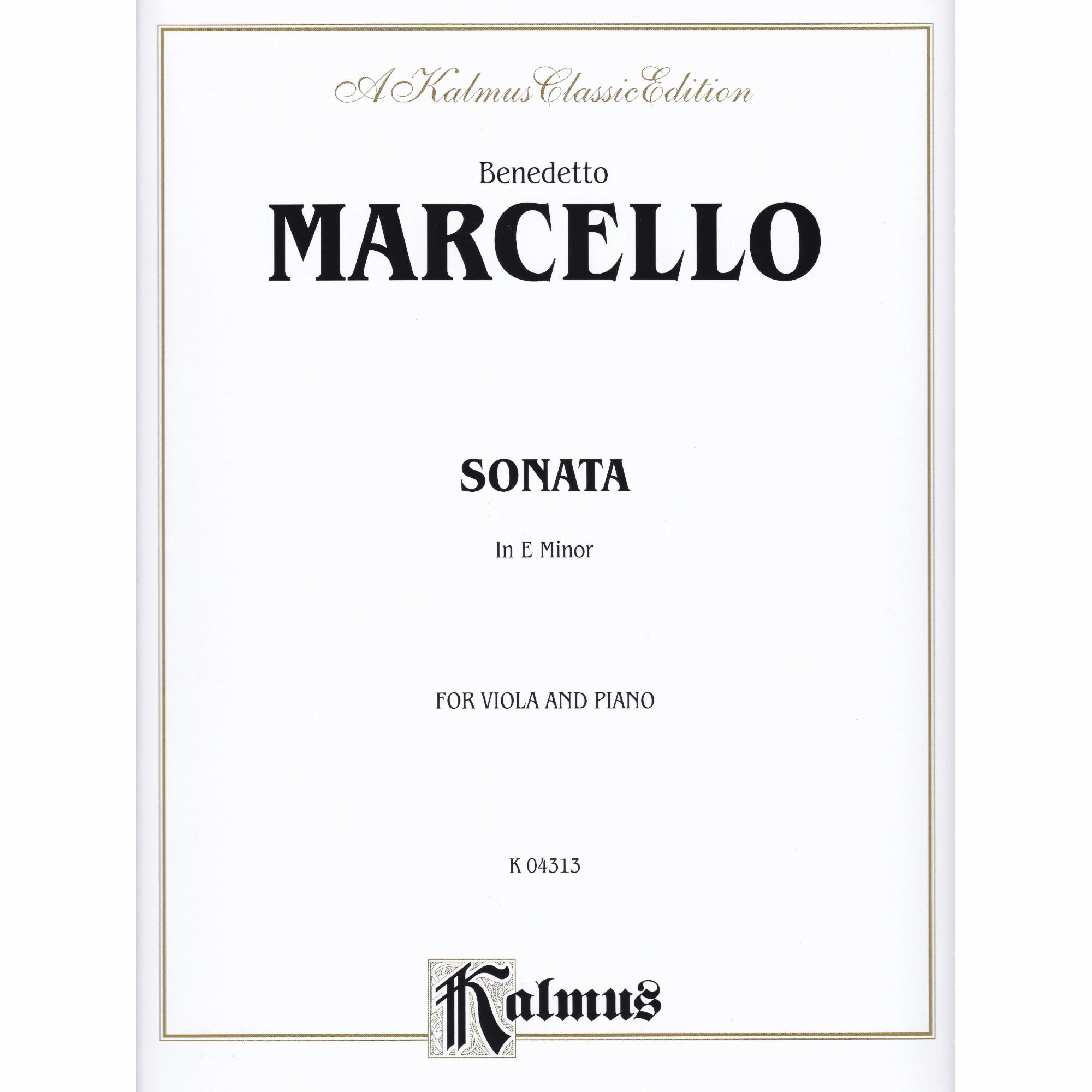 Marcello -- Sonata in E Minor for Viola and Piano