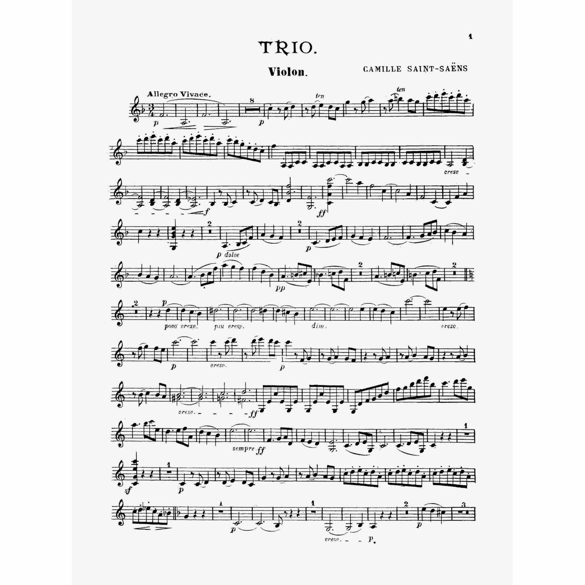 Sample: Violin (Pg. 1)