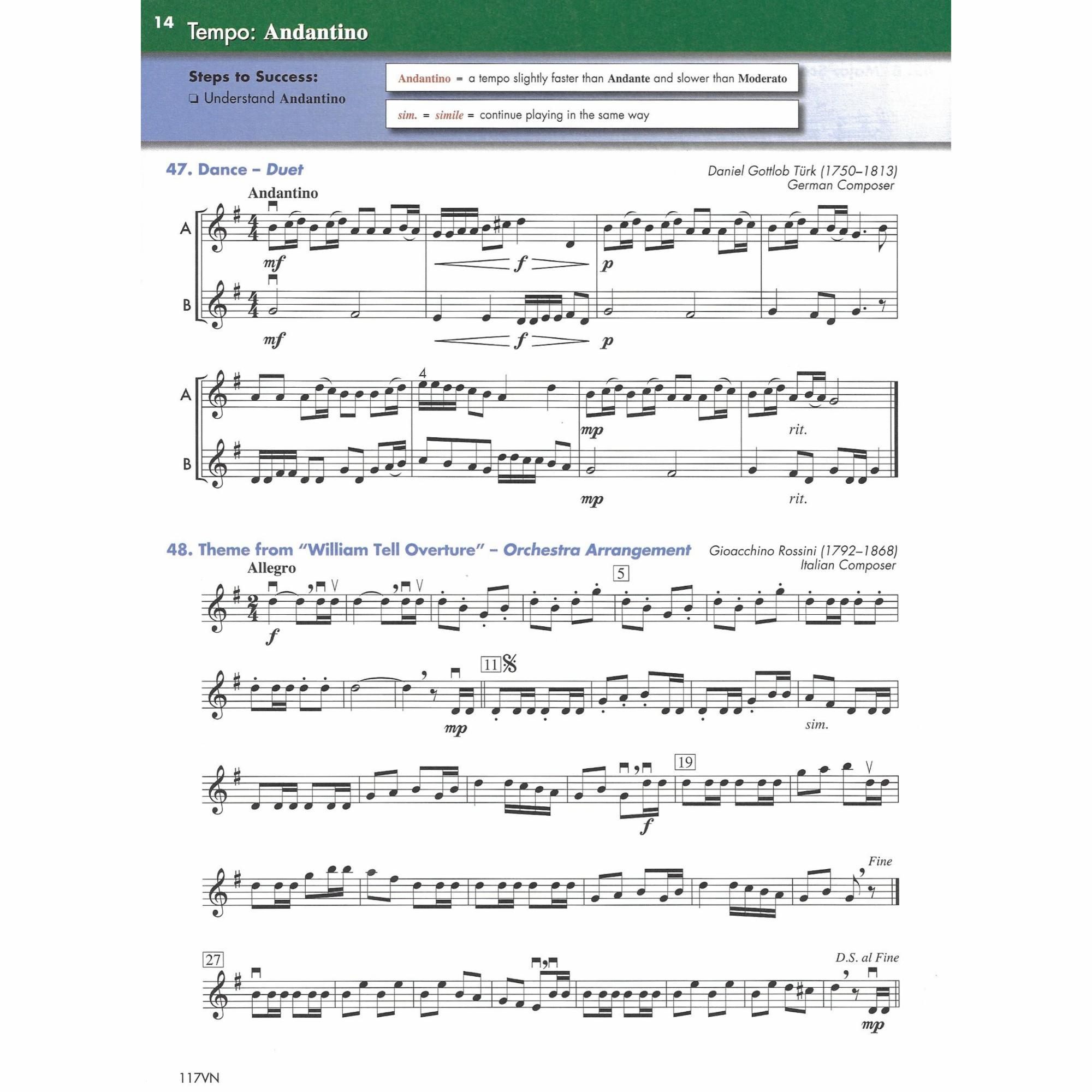 Sample: Violin (Pg. 14)