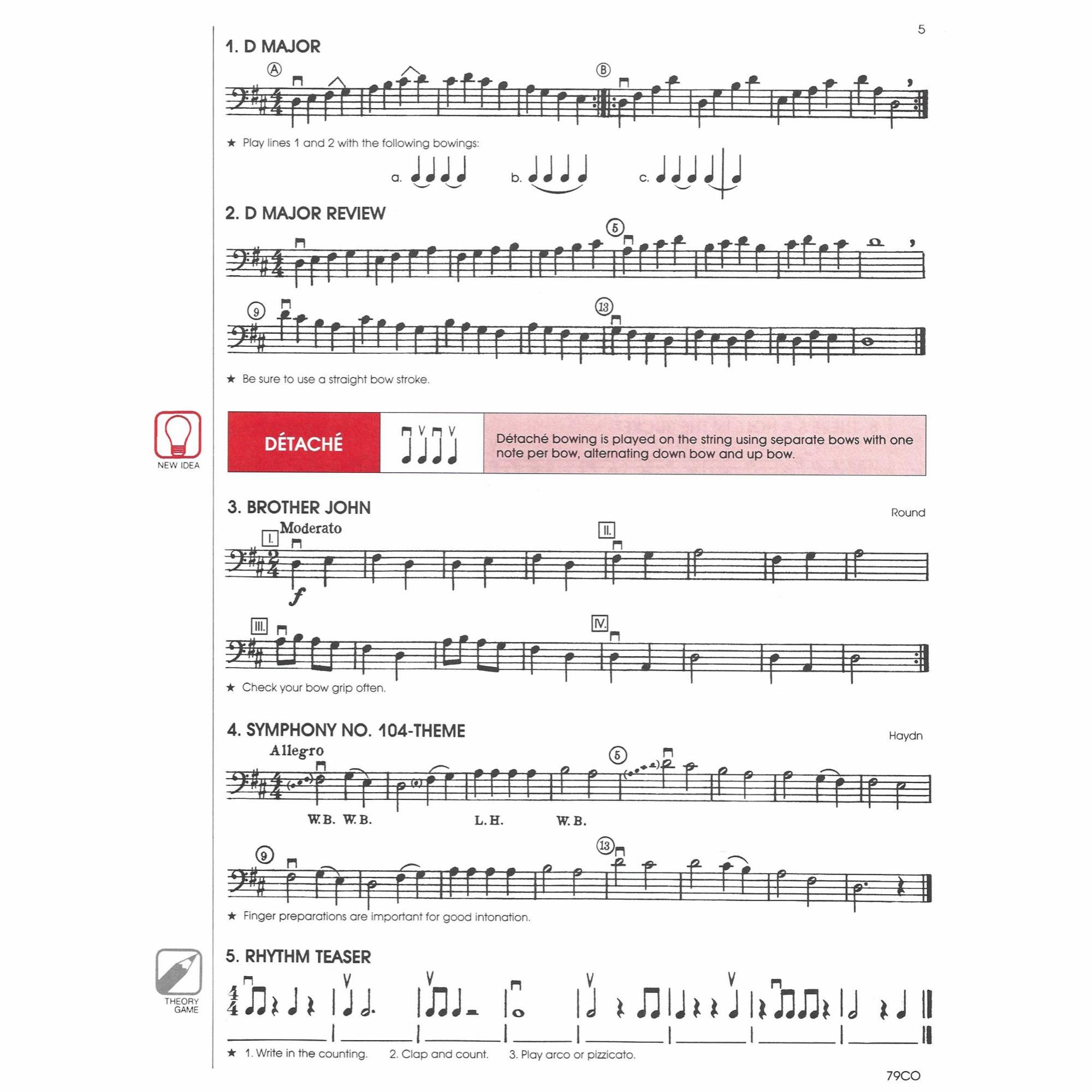 Sample: Cello (Pg. 5)