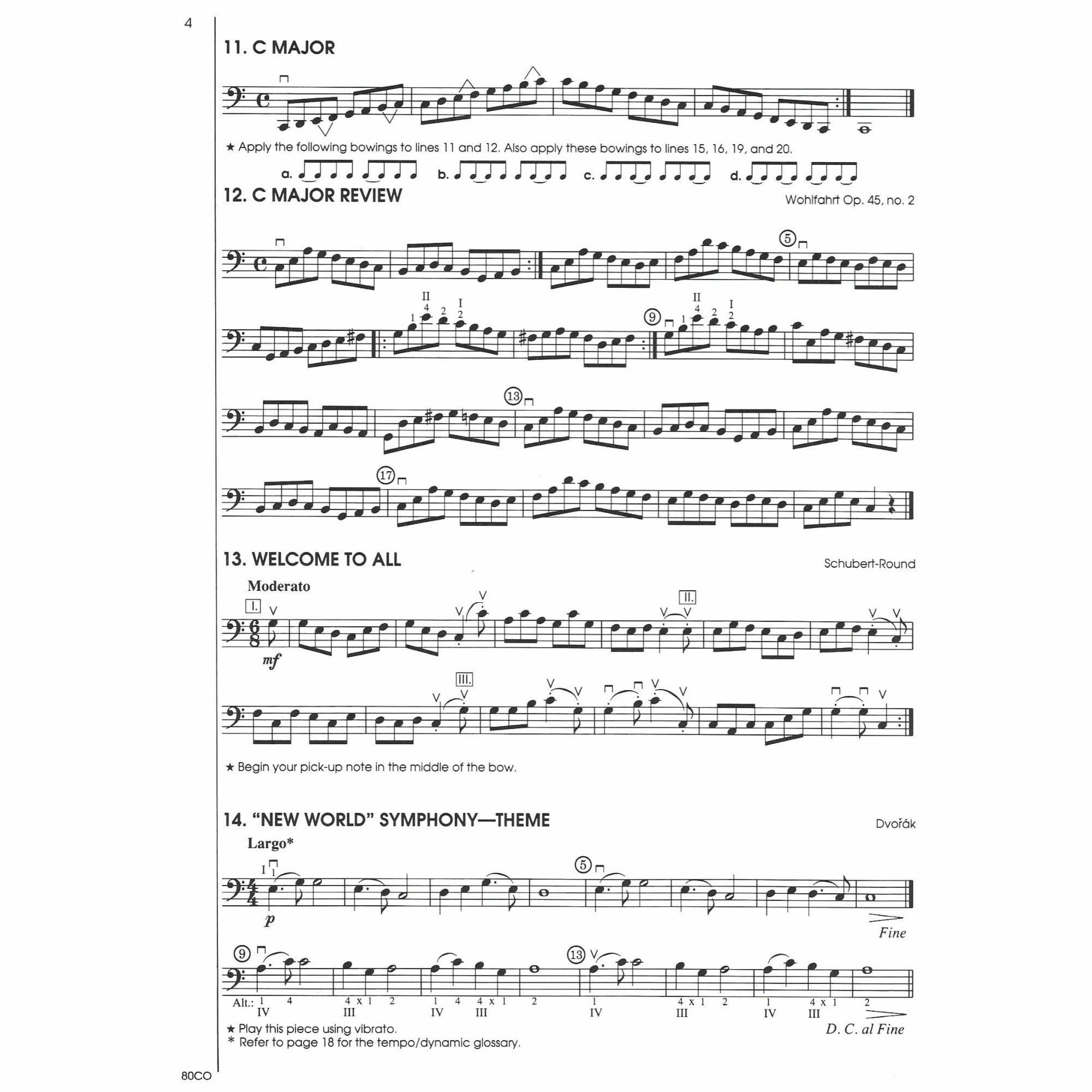 Sample: Cello (Pg. 4)