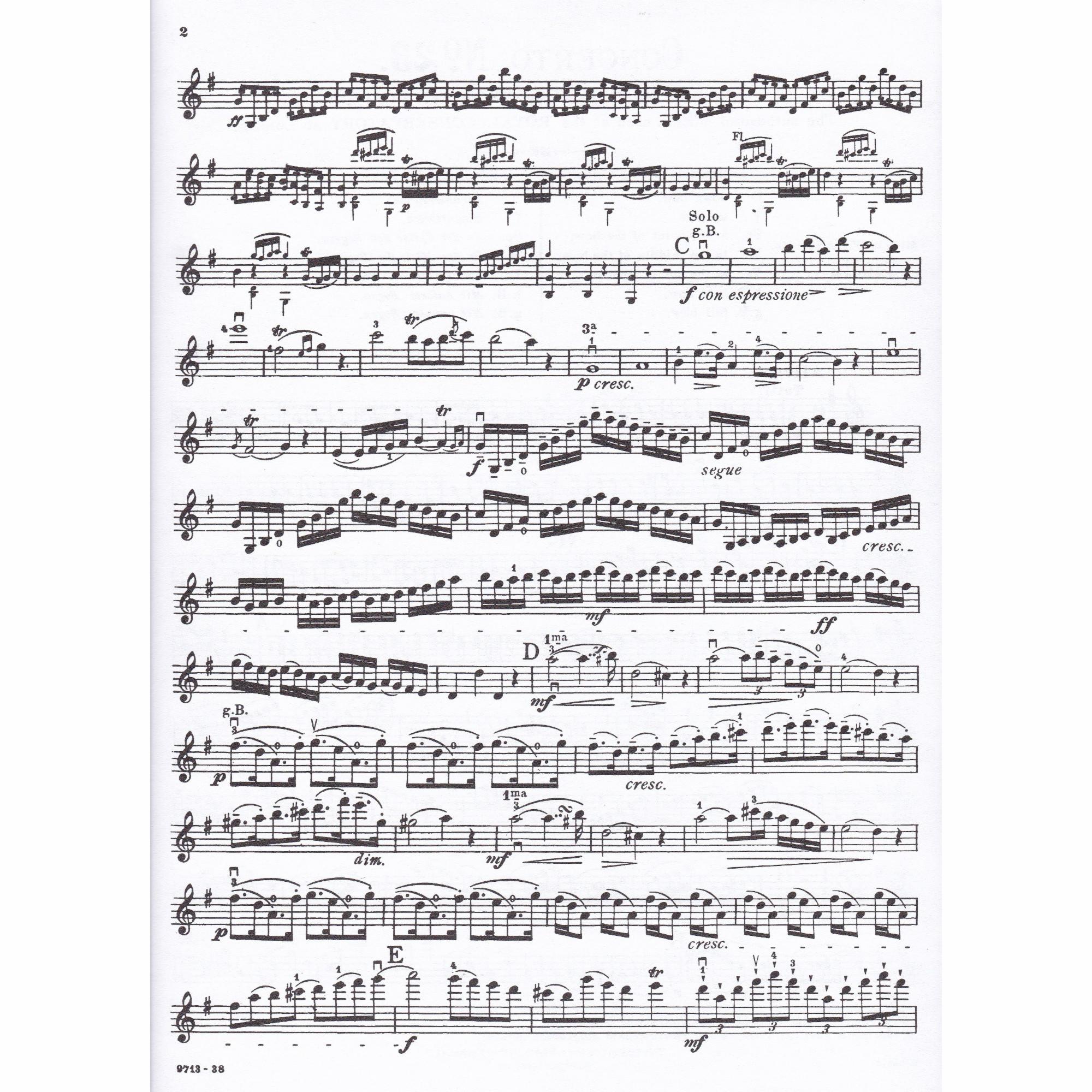 Violin Concerto No. 23 in G Major