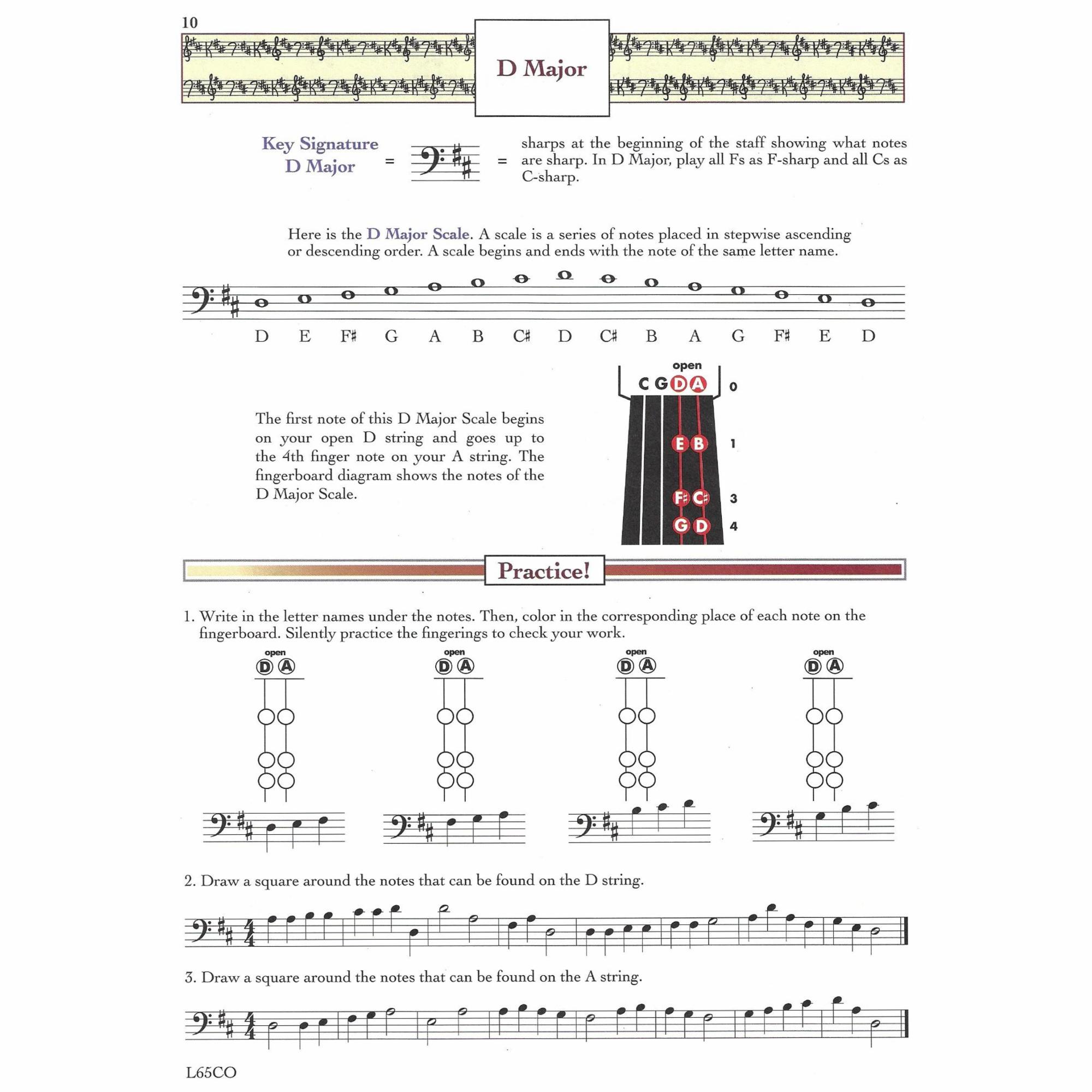 Sample: Cello (Pg. 10)