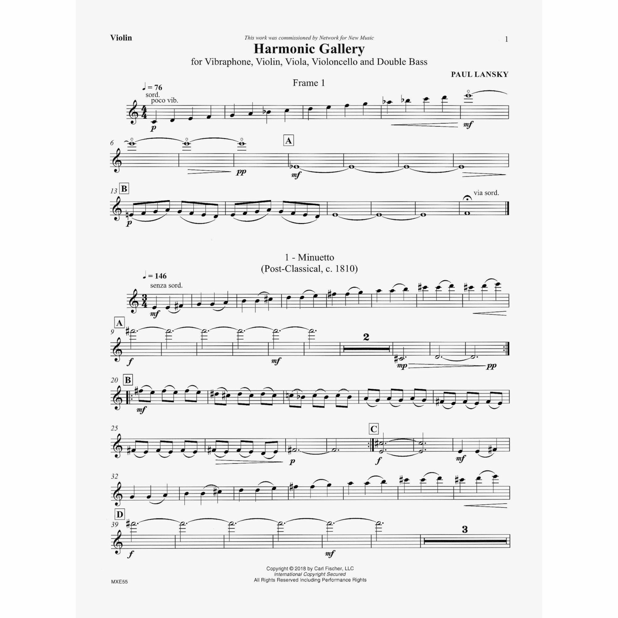 Sample: Violin (Pg. 1)