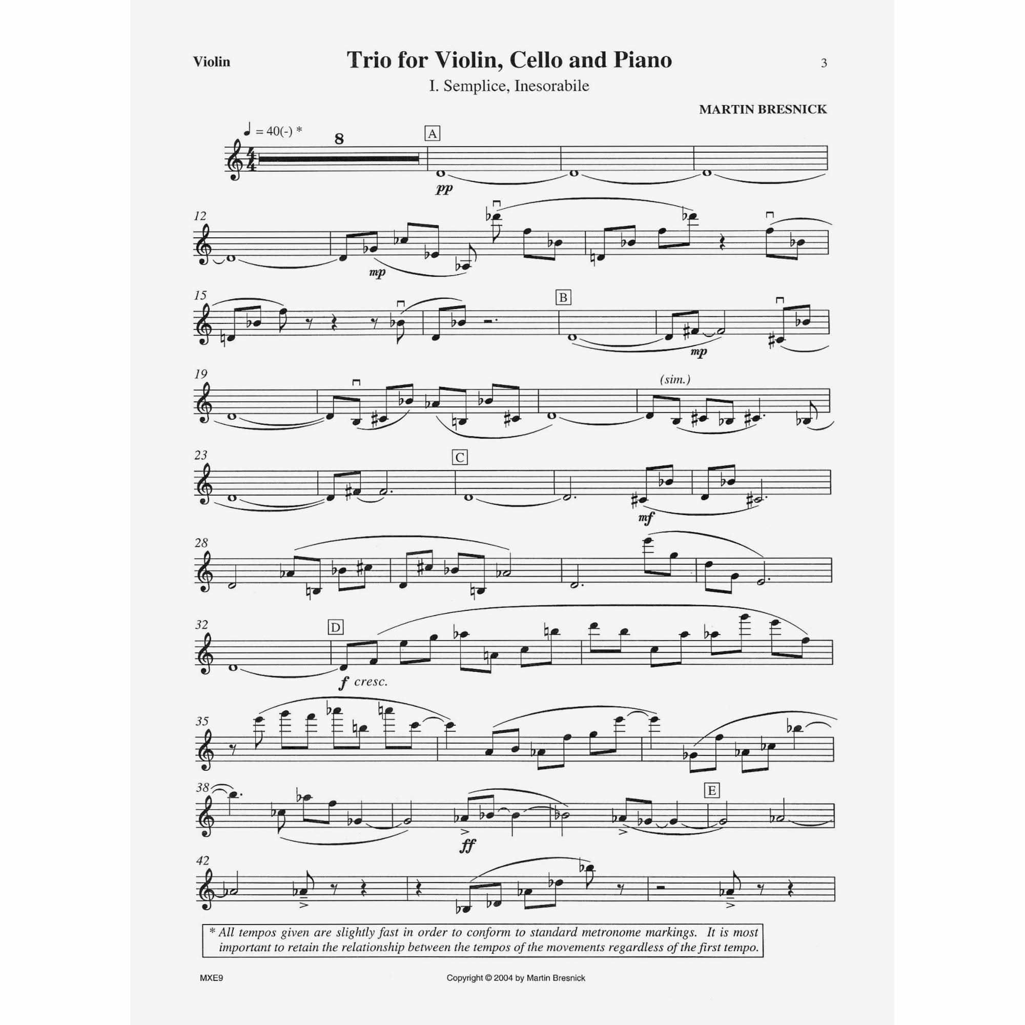 Sample: Violin (Pg. 3)