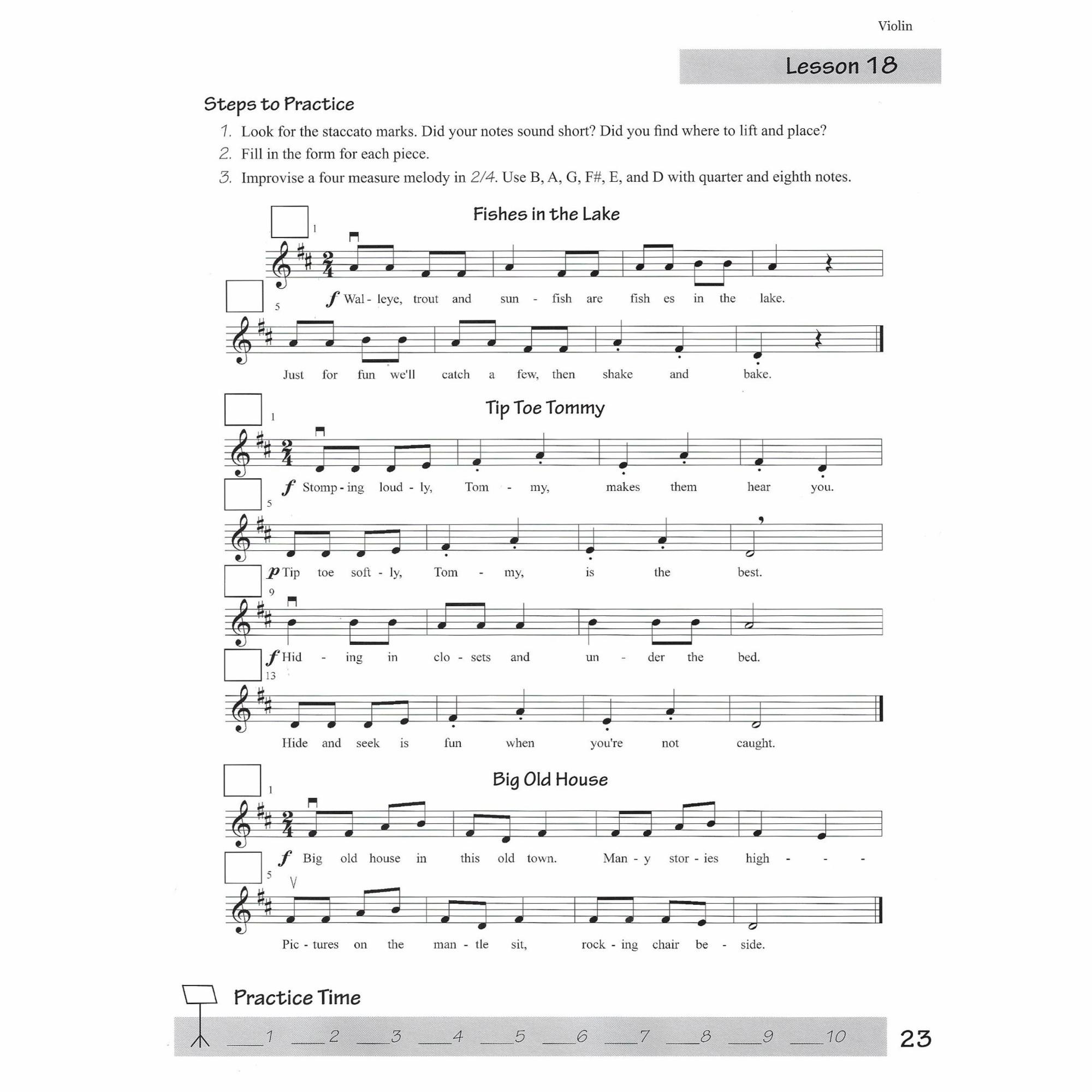 Sample: Violin (Pg. 23)