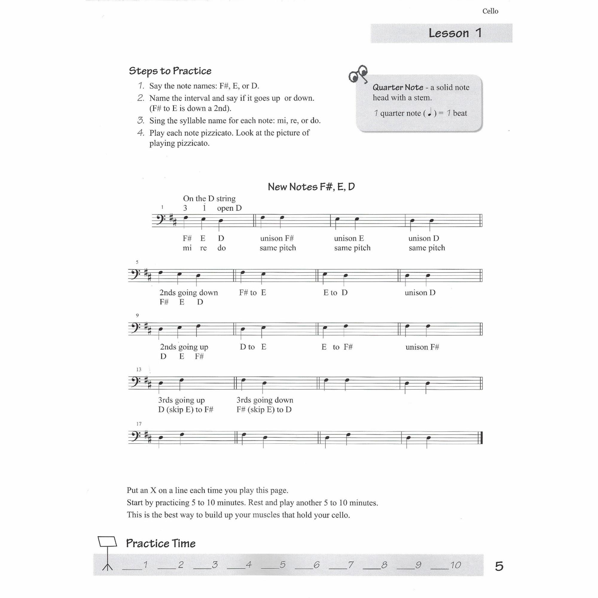 Sample: Cello (Pg. 5)