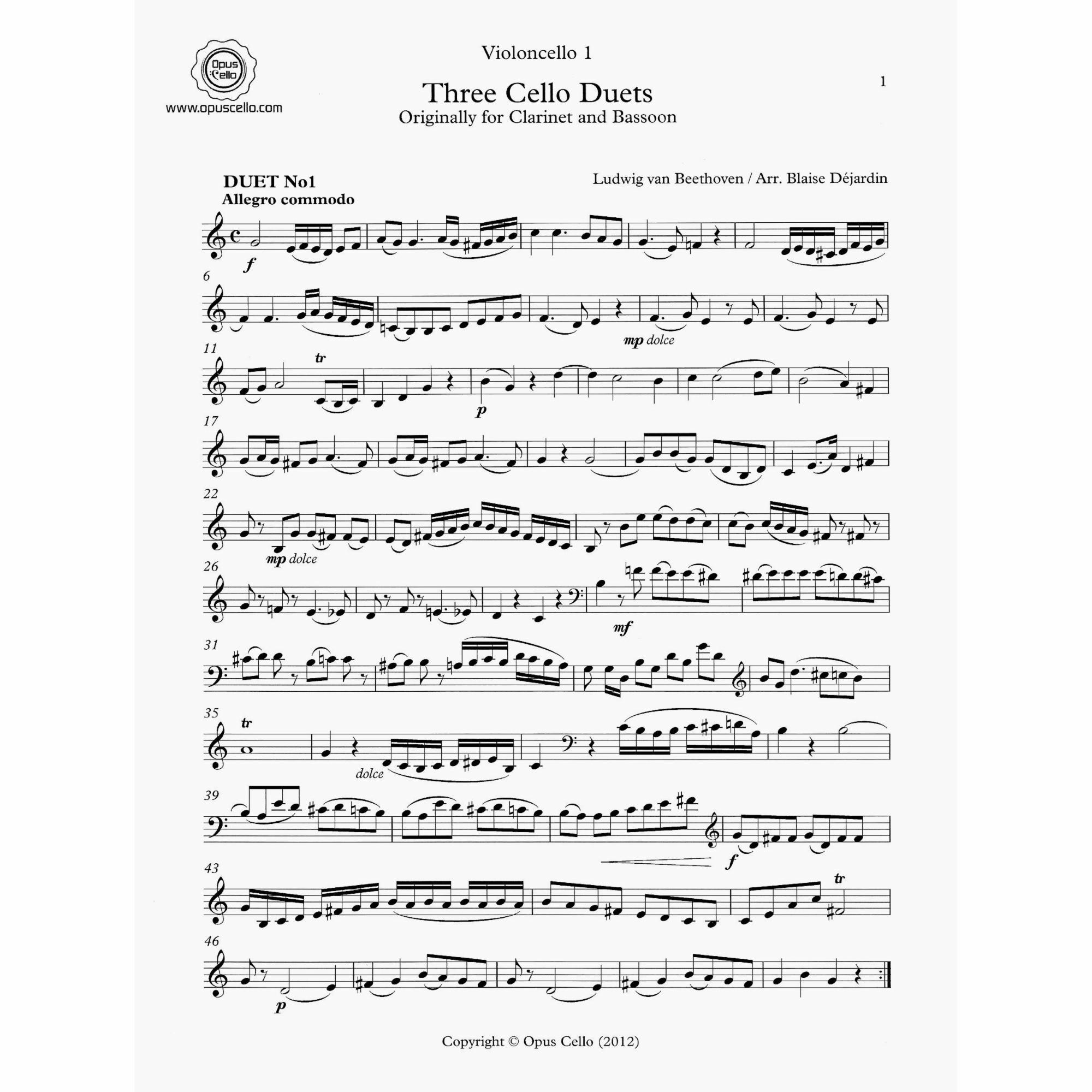 Sample: Cello I Part