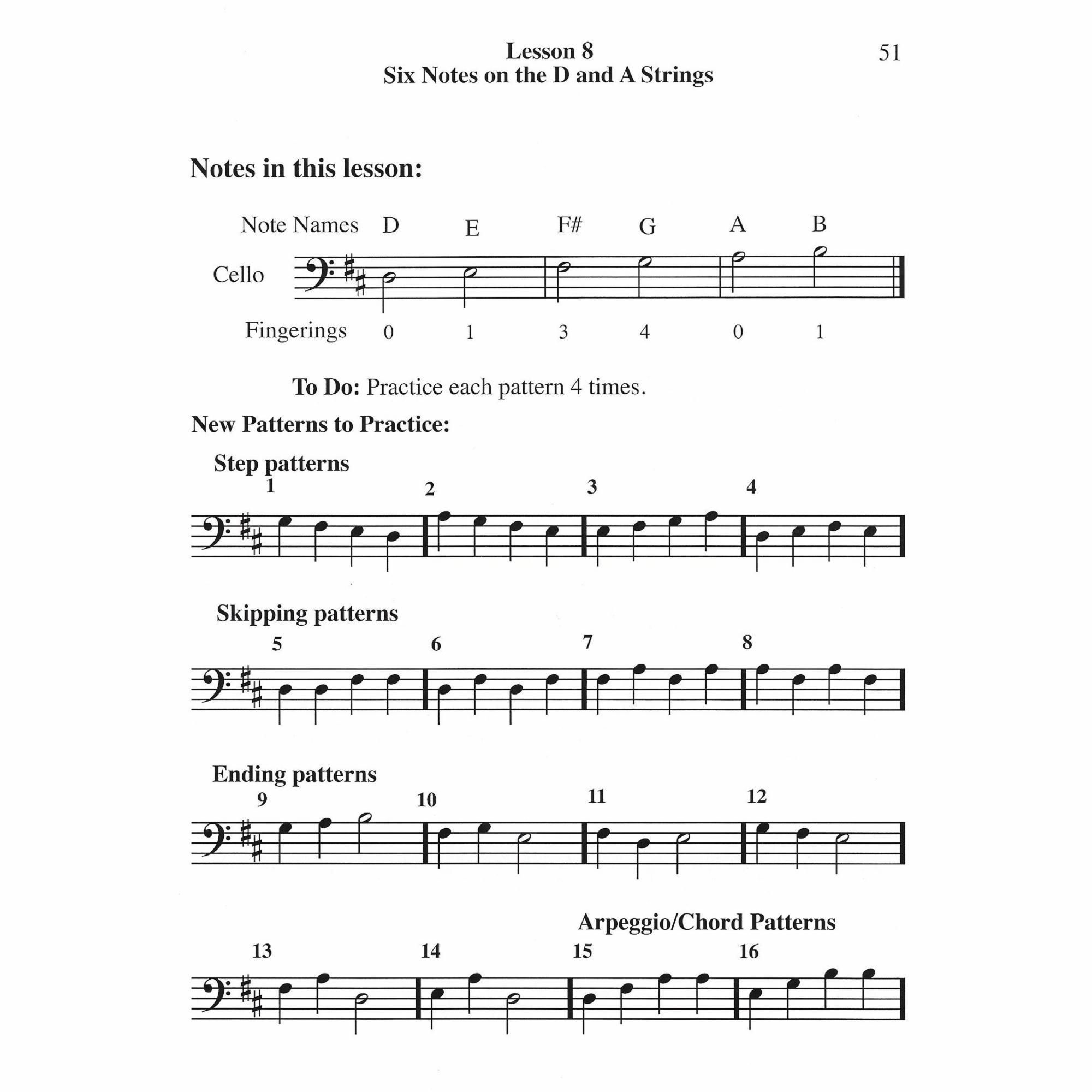 Sample: Cello (Pg. 51)