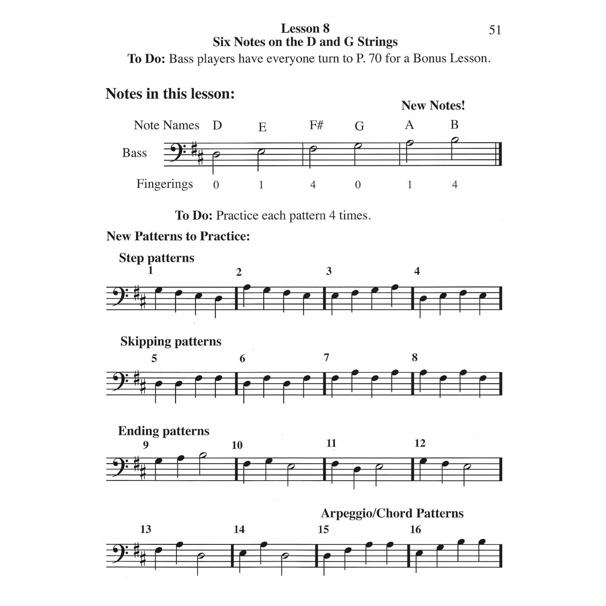 Sample: Bass (Pg. 51)