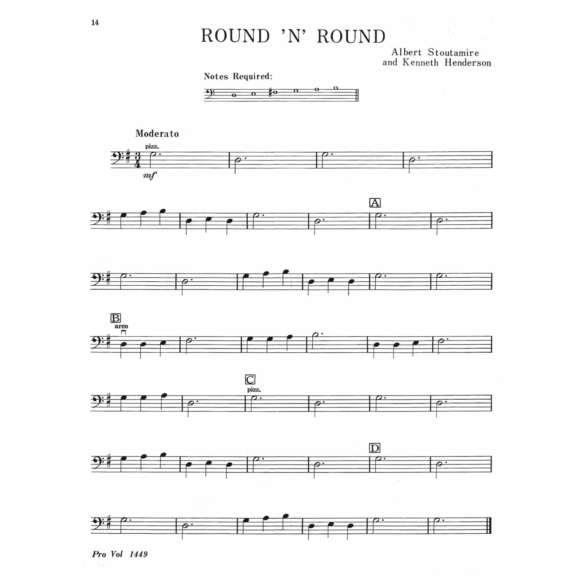 Sample: Cello/Bass (Pg. 14)