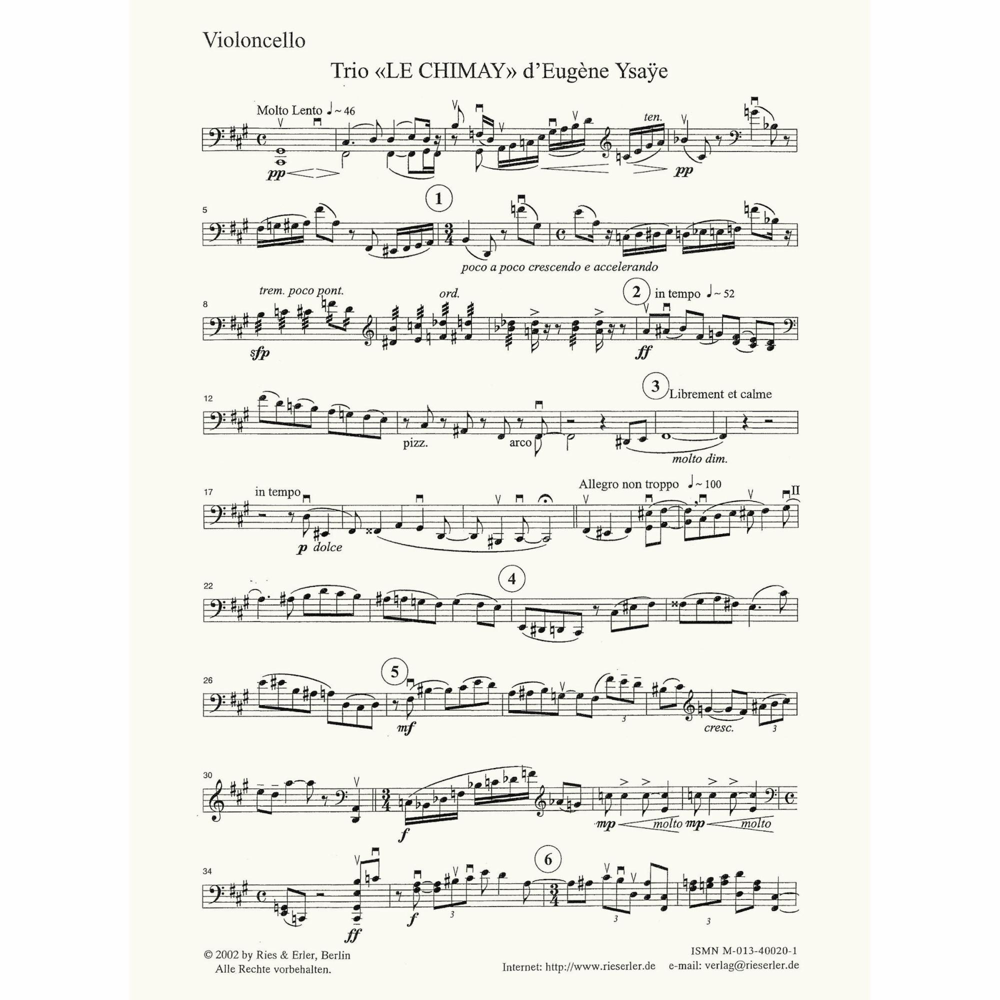 Sample: Cello (Pg. 1)