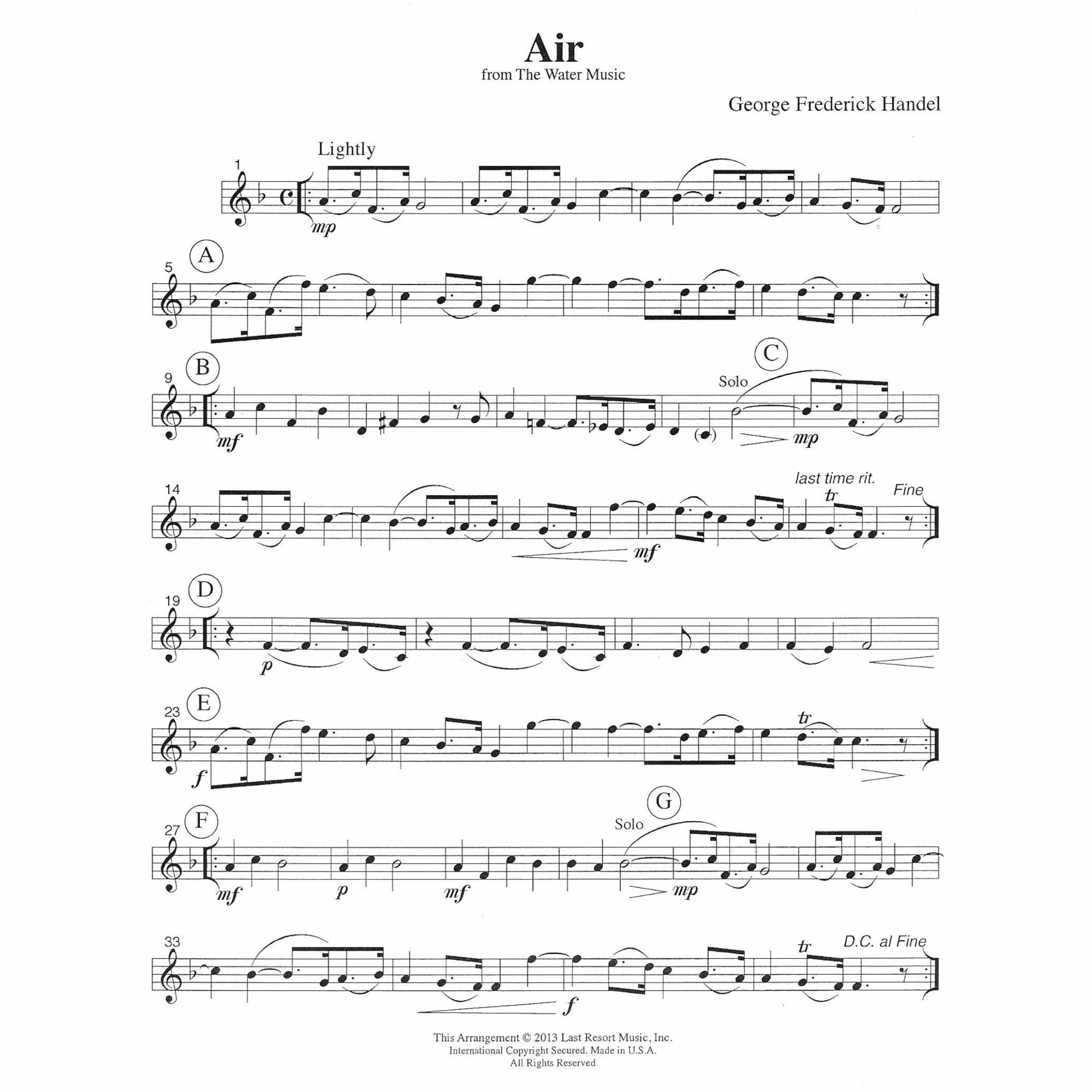 Sample: Violin I (Pg. 6)