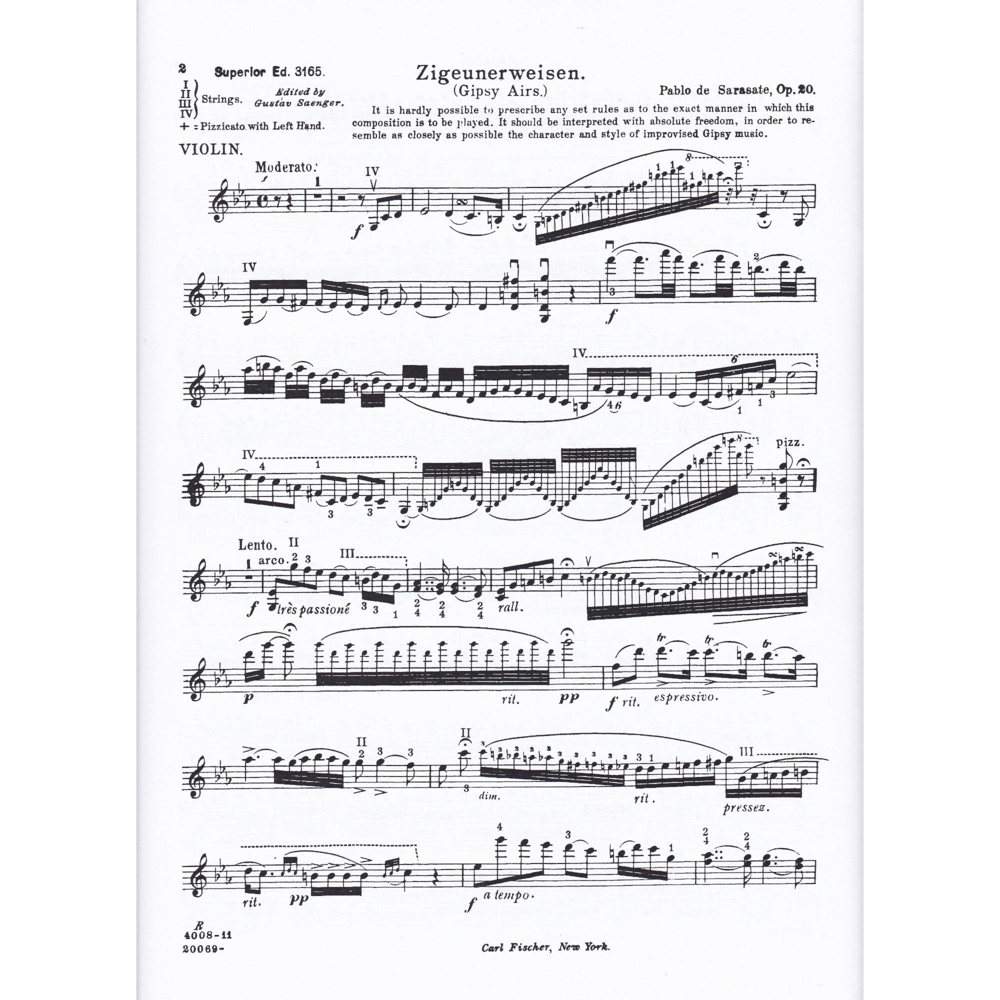 Sample: Violin Part