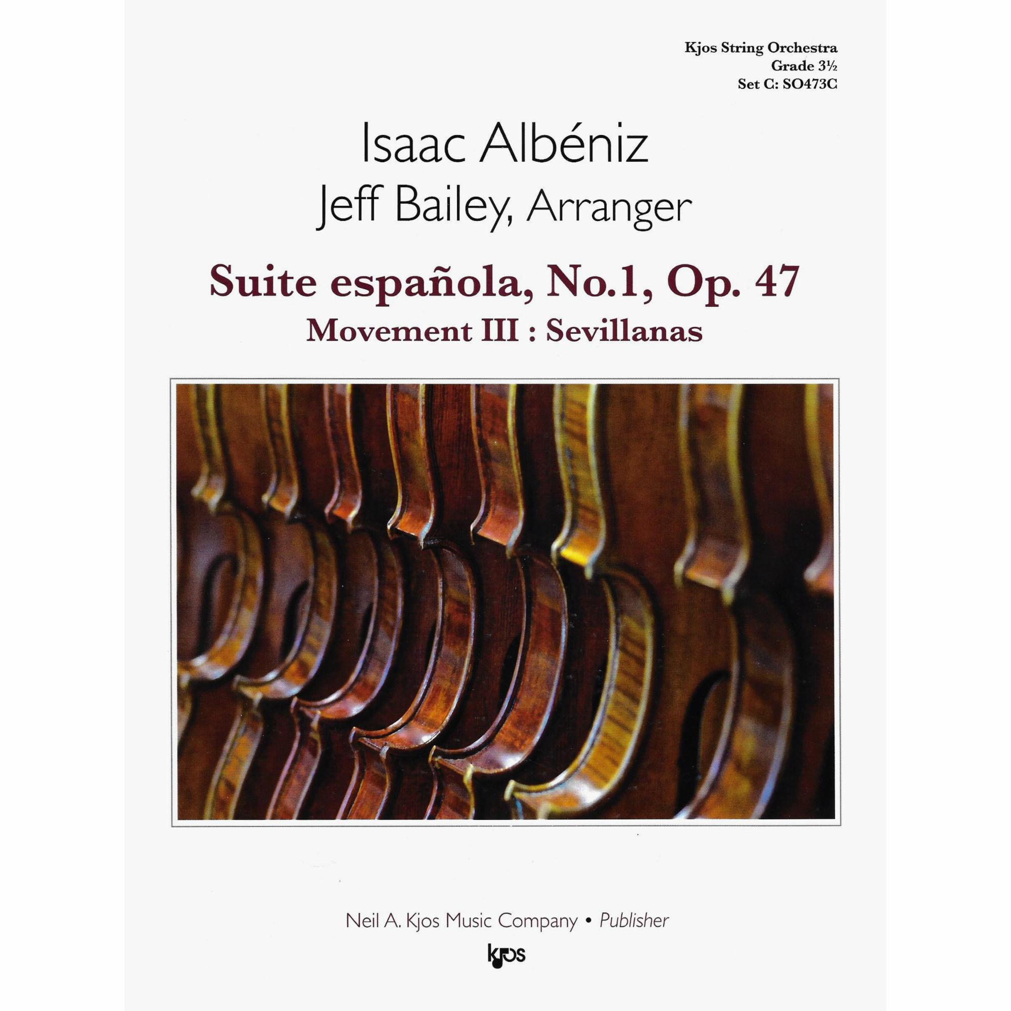 Albeniz -- Sevillanas, from Suite espanola No. 1, Op. 47 for String Orchestra