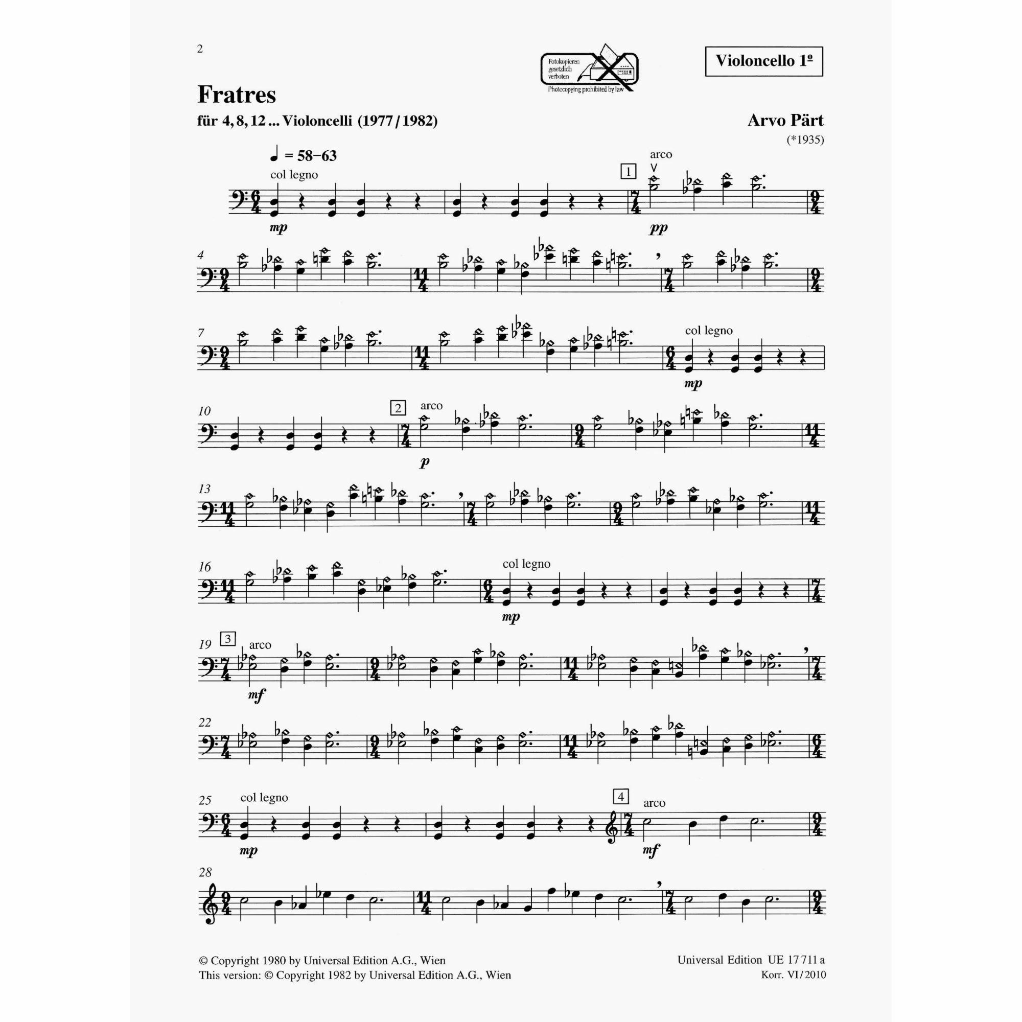 Sample: Cello I (Pg. 2)