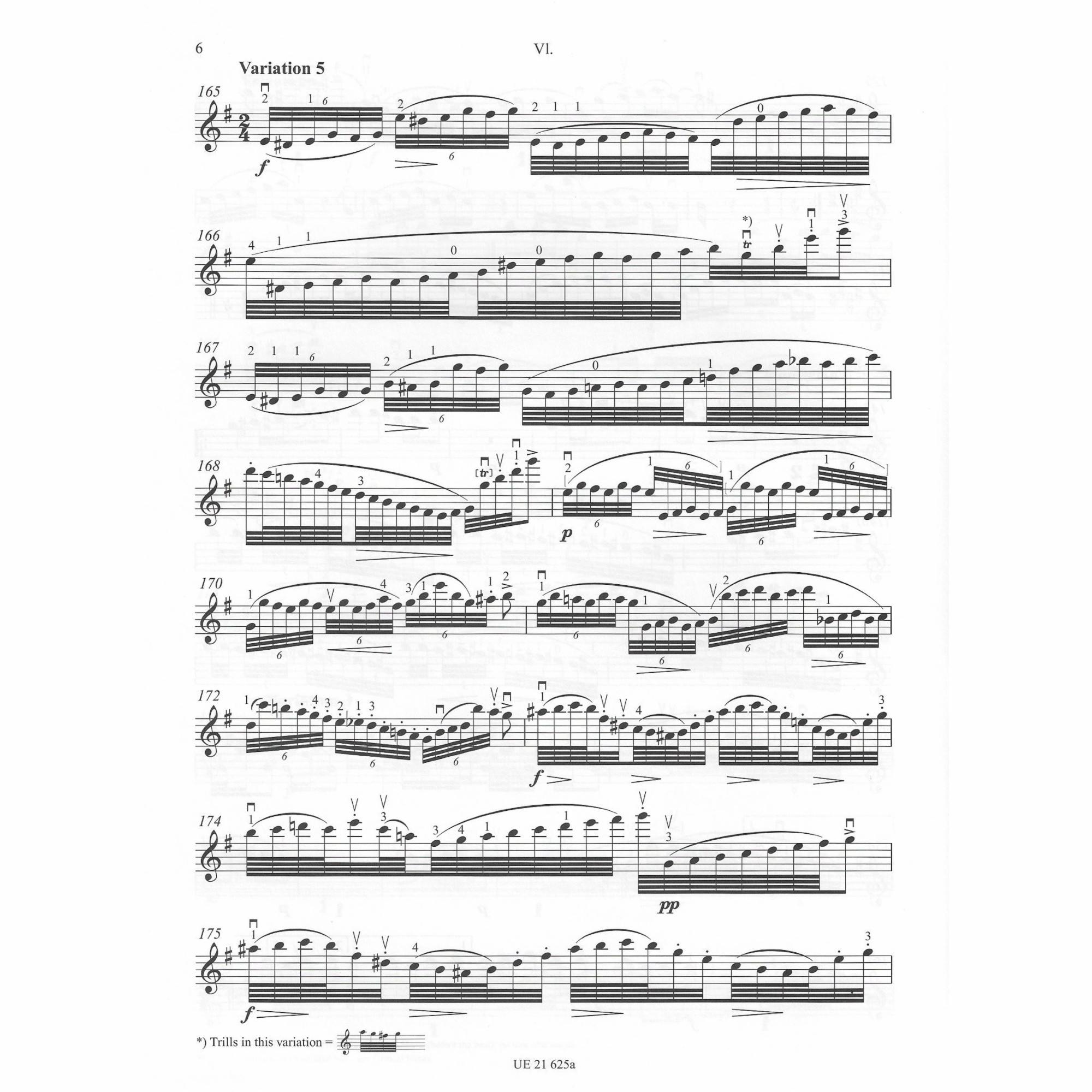 Sample: Violin Part