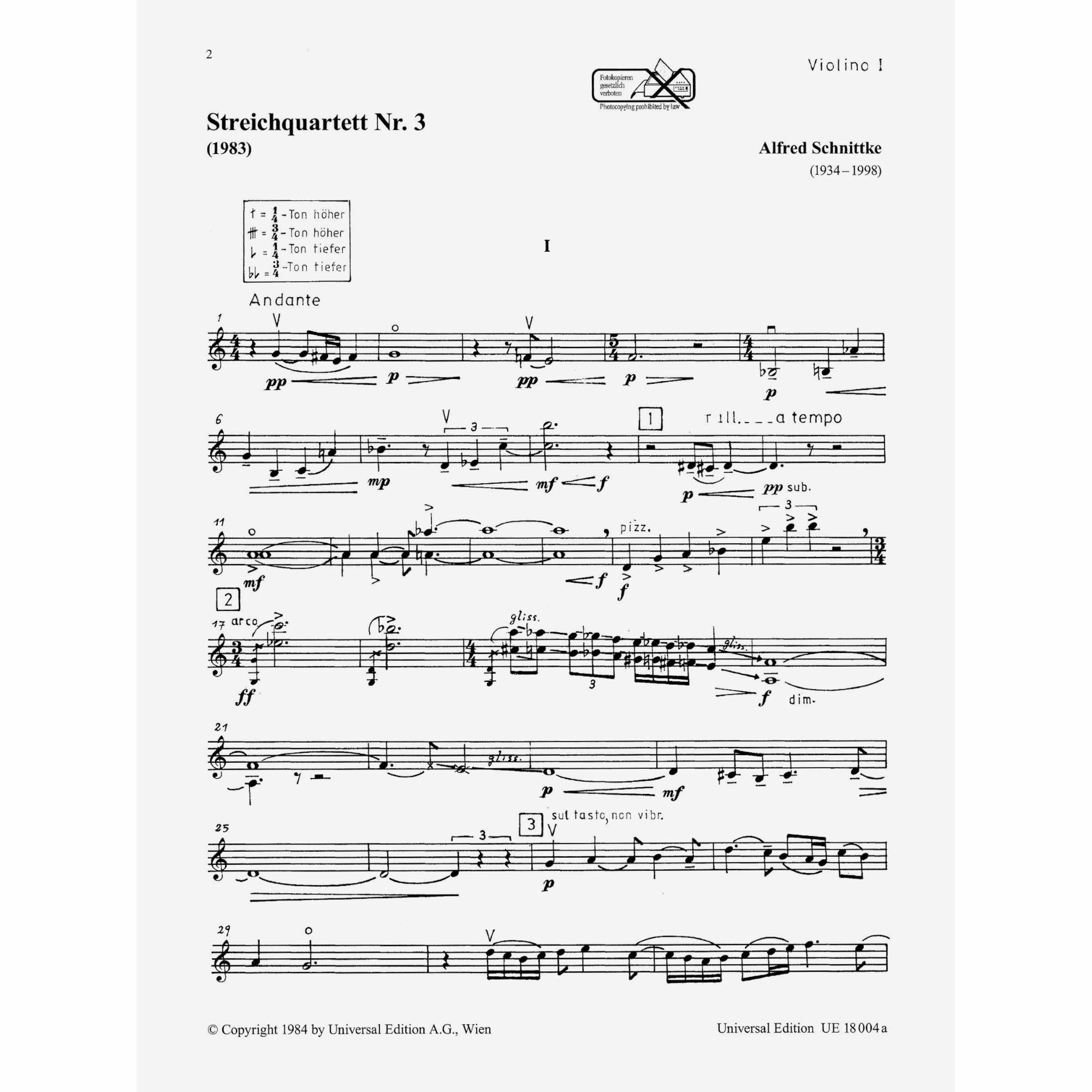 Sample: Violin I (Pg. 2)