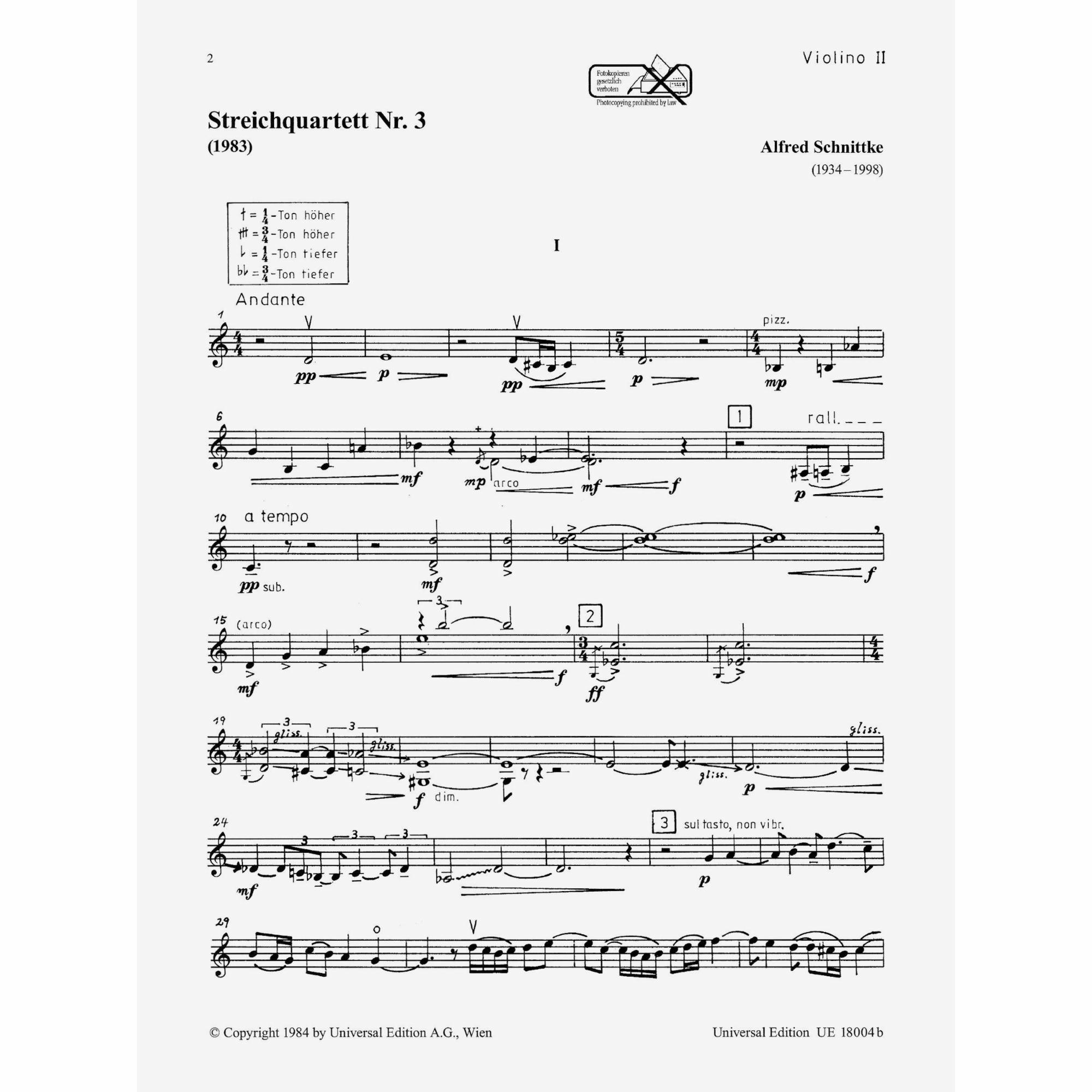 Sample: Violin II (Pg. 2)