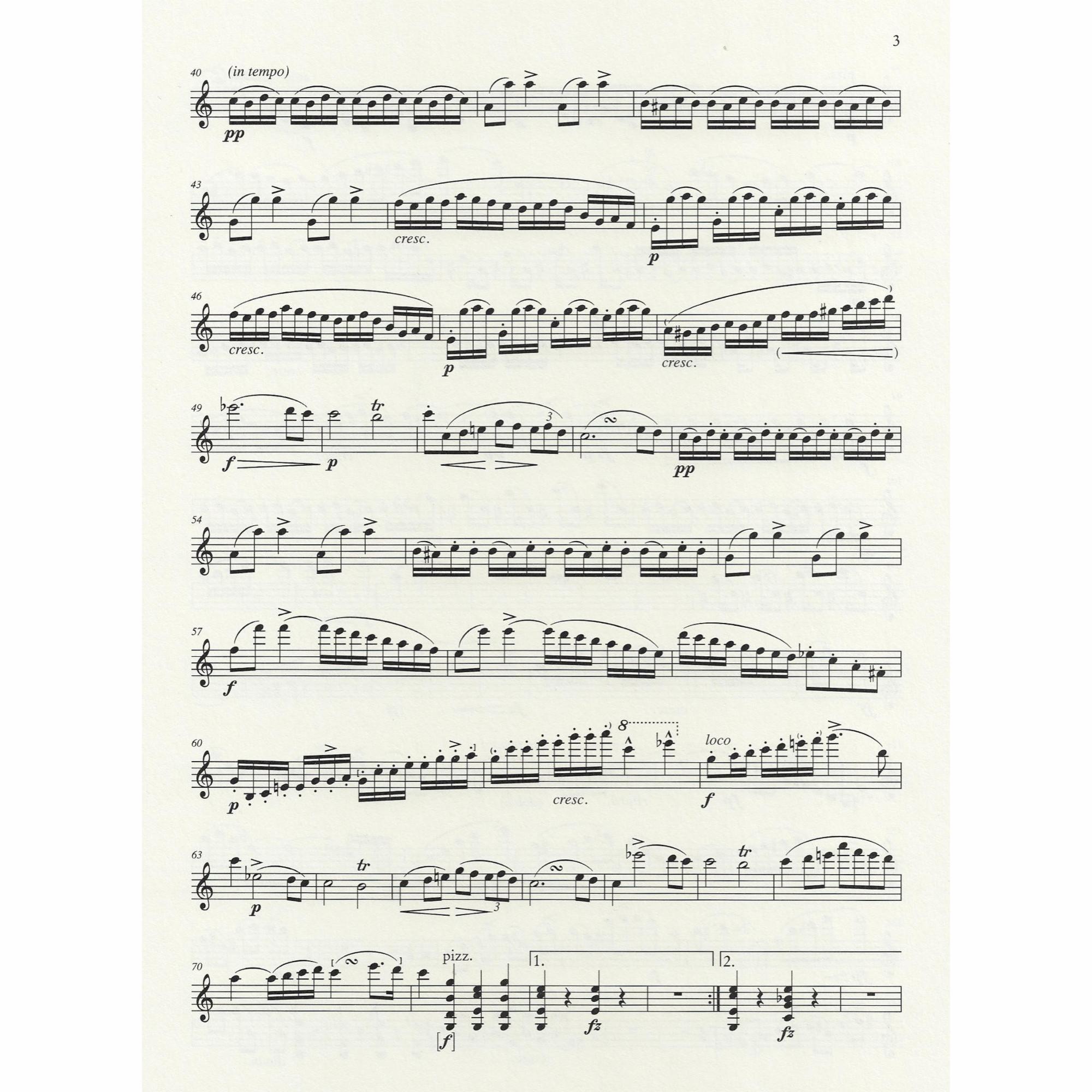 Sample: Violin Part (Pg. 2)