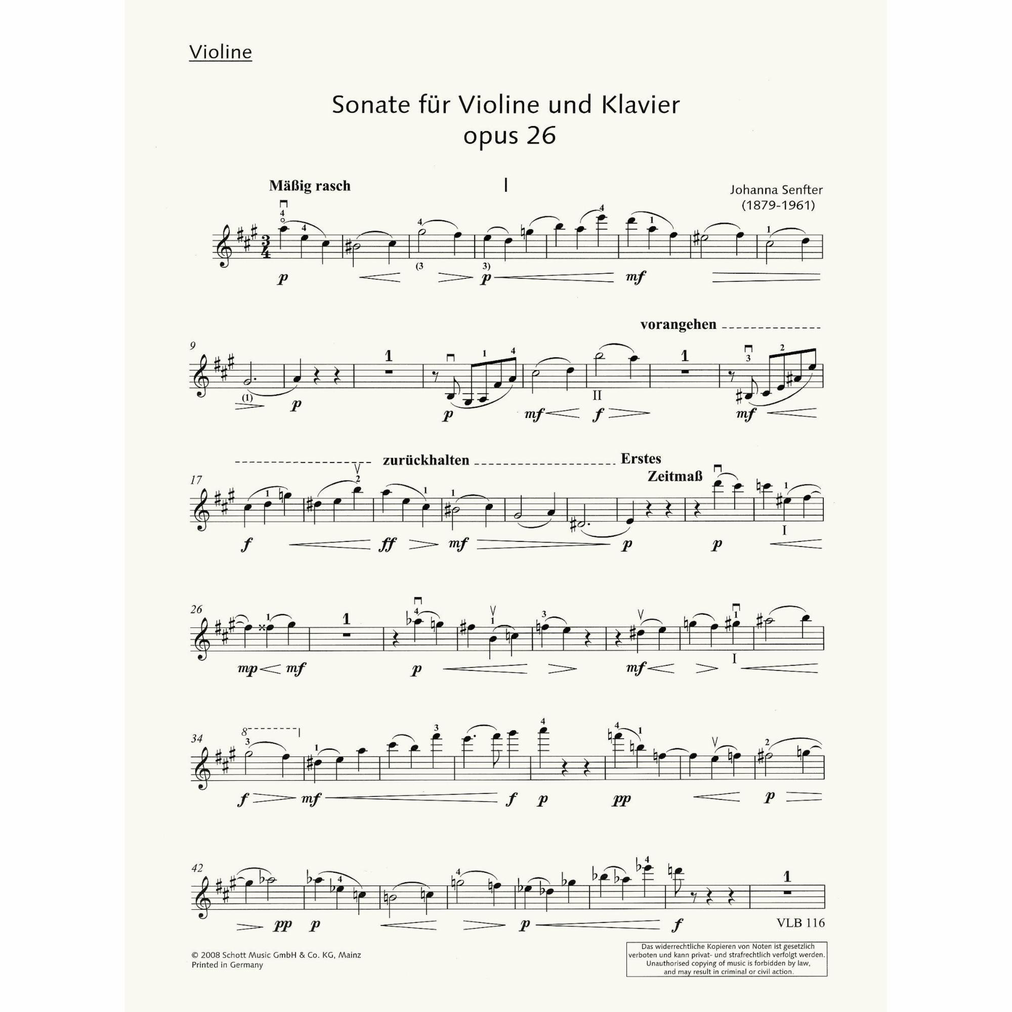 Sample: Violin Part