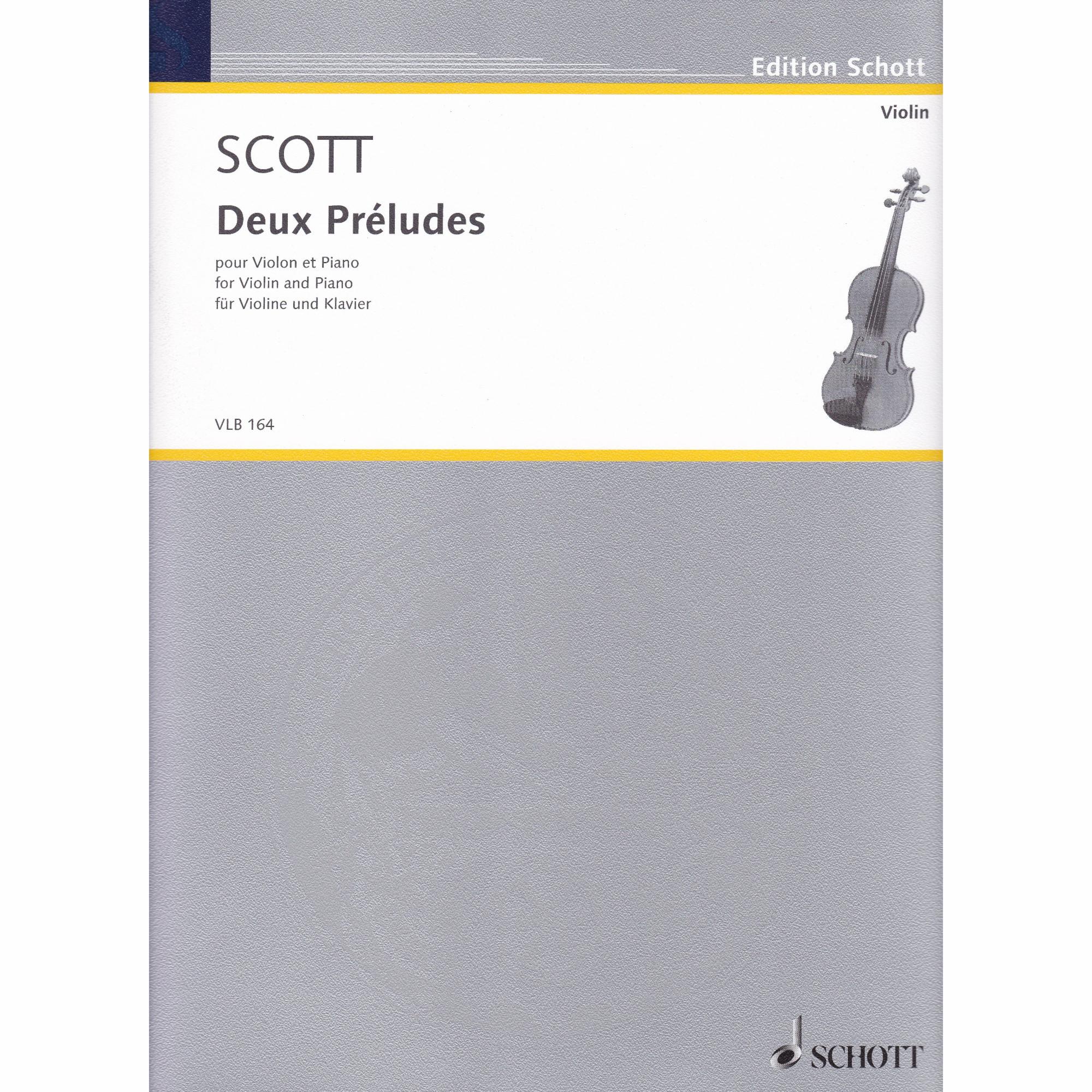 Scott -- Two Preludes for Violin and Piano