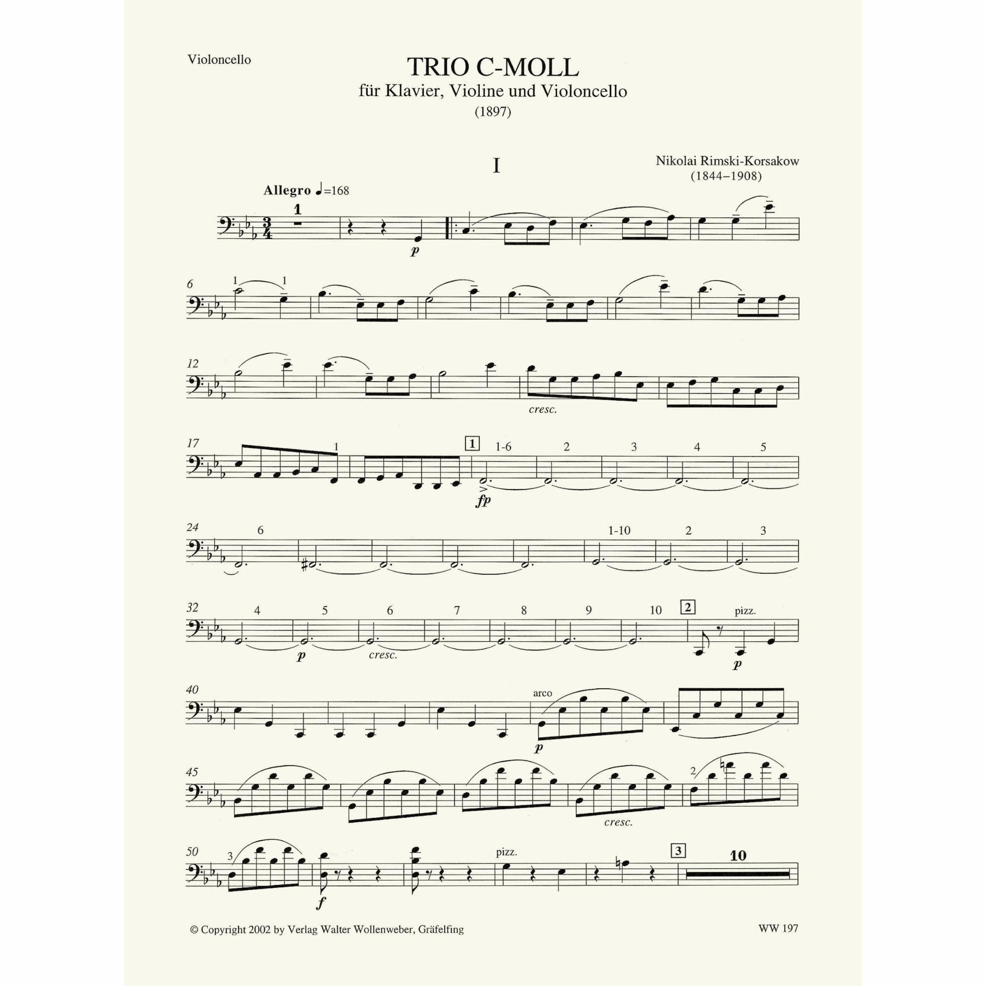 Sample: Cello (Pg. 1)