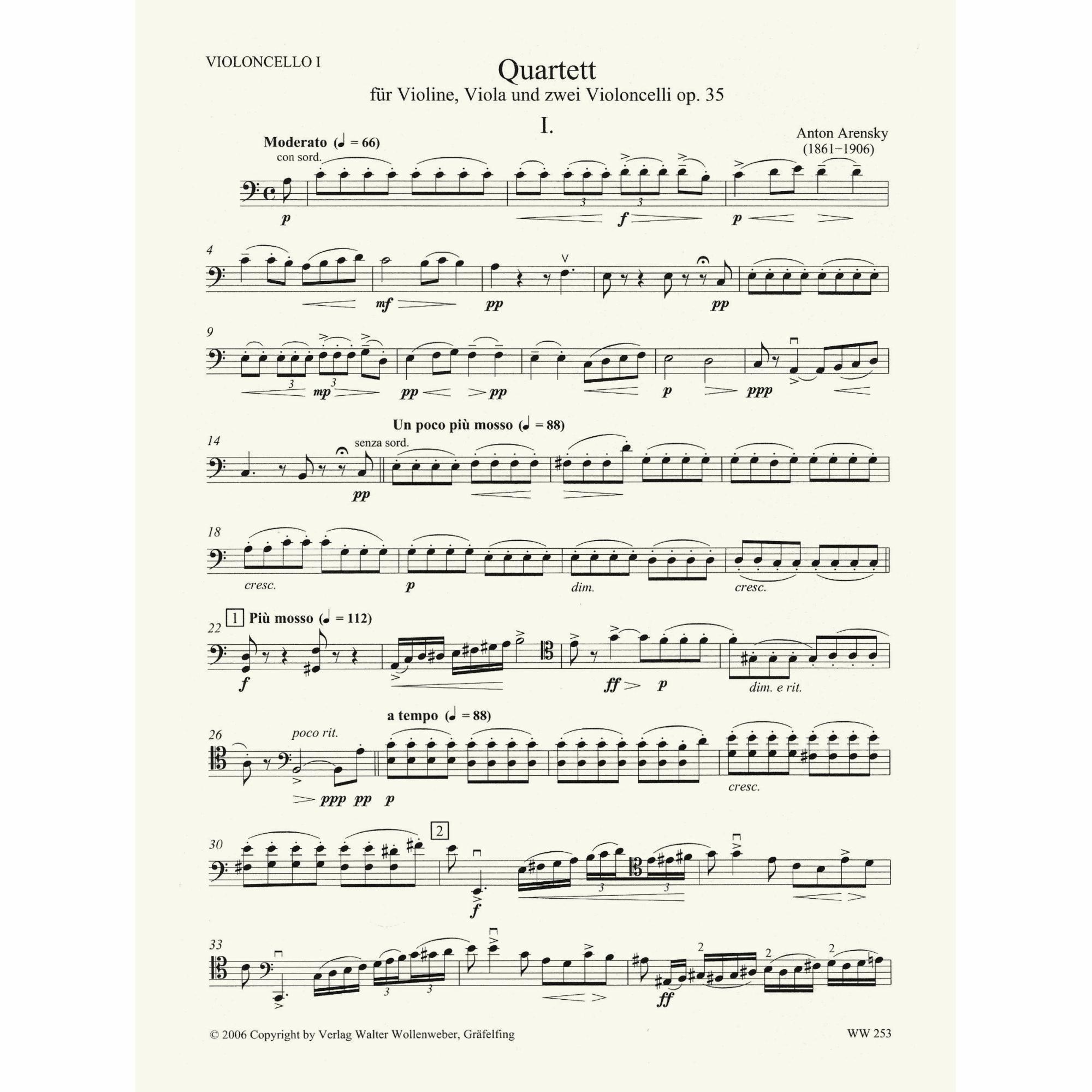 Sample: Cello I (Pg. 2)