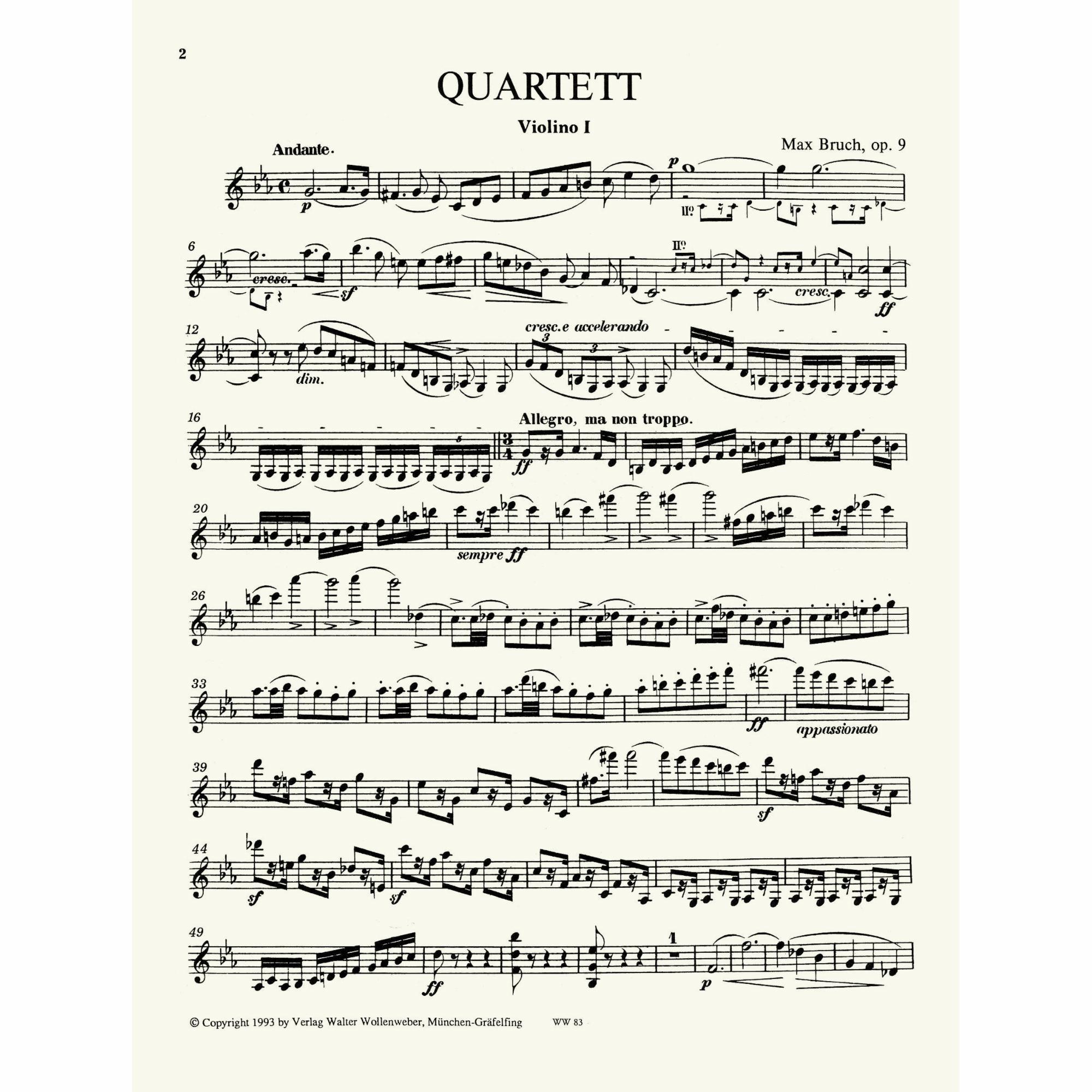 Sample: Violin I (Pg. 2)