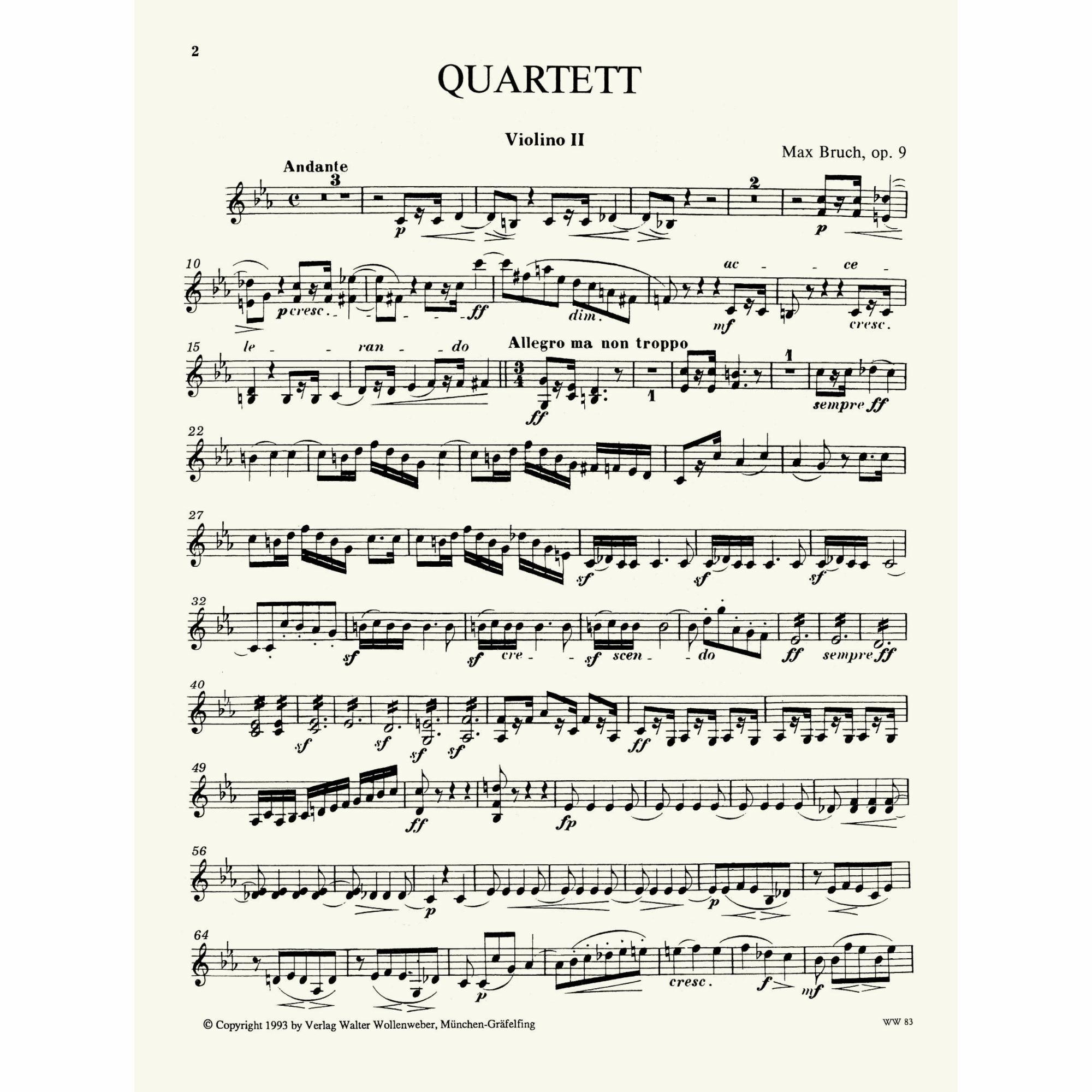 Sample: Violin II (Pg. 2)